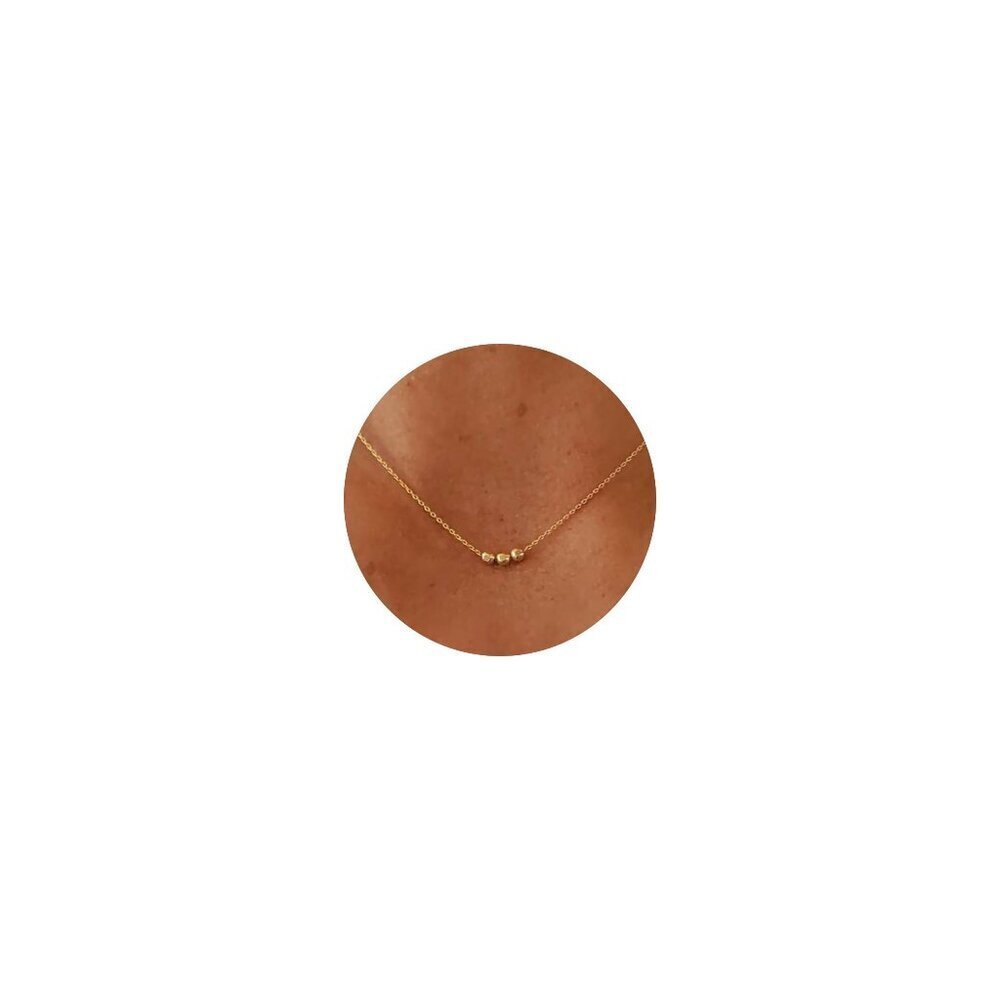 Gold Plated Dainty Pendant Necklace Minimal Elegant Jewelry Gift Women
